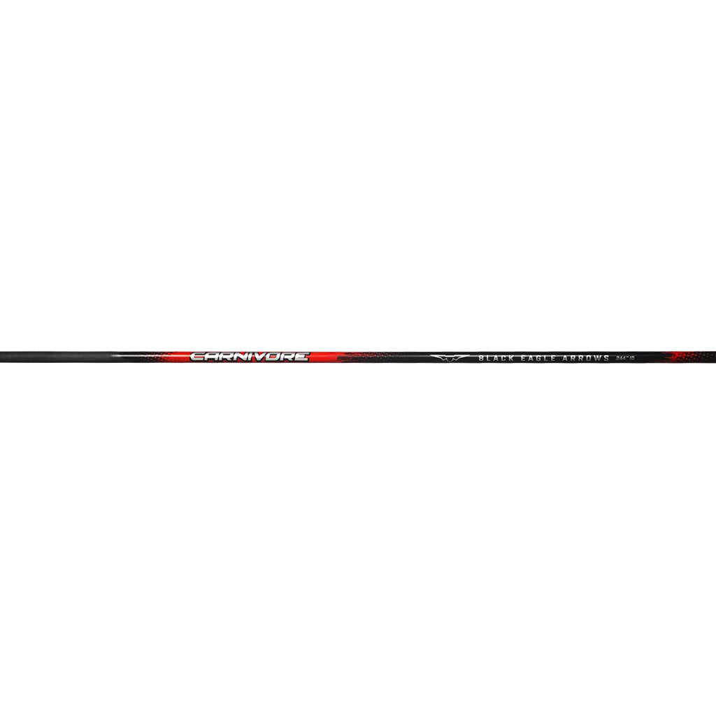 Black Eagle Carnivore Carbon Arrow Shafts .001 Straightness 400 Spine - 12 Pack