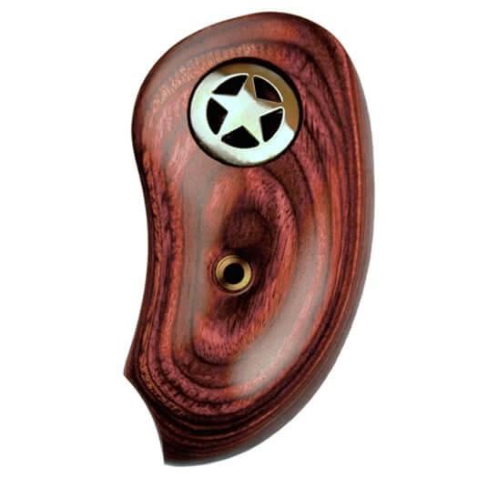 Bond Arms Extended Silver Star Grips Rosewood for Hand Cannon Frames