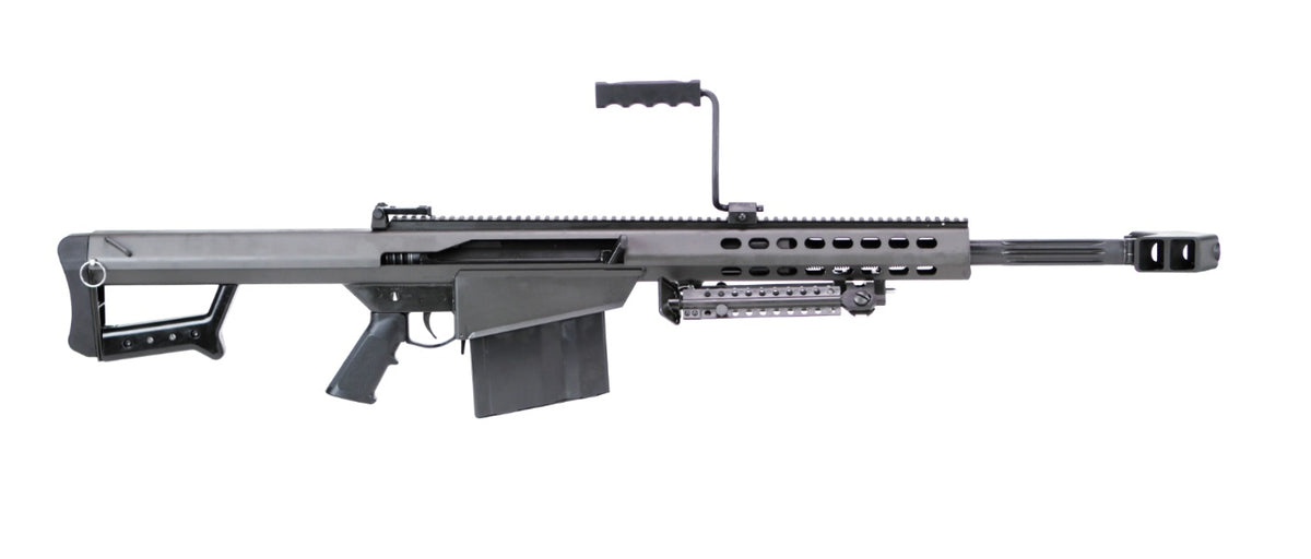 Barrett 13318 M82A1 50 BMG 10+1 20" Chrome-Lined Fluted Barrel, Black Cerakote Steel Receiver, Black Fixed Stock w/Sorbothane Recoil Pad, M1913 Optics Rail, Includes Hard Carry Case