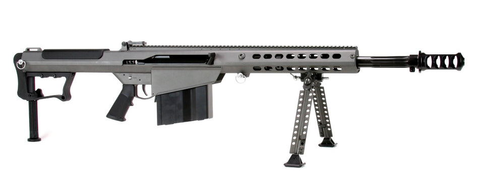 Barrett 18068 M107A1 50 BMG 20" 10+1 Tungsten Gray Cerakote Tungsten Gray Fixed with Sorbothane Recoil Pad Stock Black Polymer Grip