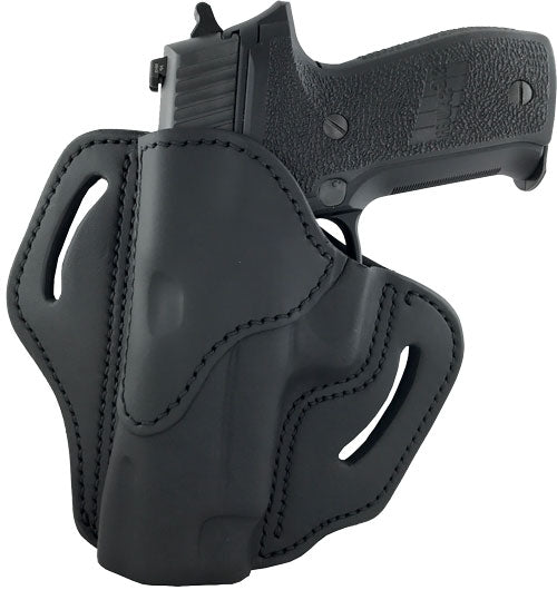 1791 Gunleather BH2.3 OWB Belt Holster Multi-Fit Left Hand 1911 5" With Rails Black