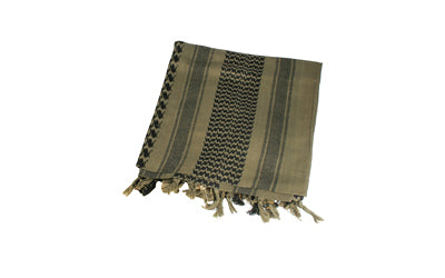 BLACKHAWK Tactical Shemagh Desert Headwear, OD/Black 330005OD