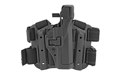 BLACKHAWK Level 3 Tactical SERPA Drop-Leg Holster, Fits Glock 17/19/22/23/31/32, Right Hand, Black 430600BK-R
