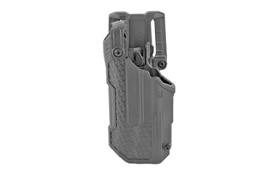 BLACKHAWK T-Series L3D Duty Holster, Left Hand, Glock 17/19/22/31 with TLR1/TLR2, Jacket Slot Belt Loop, Black Basketweave 44N600BWL