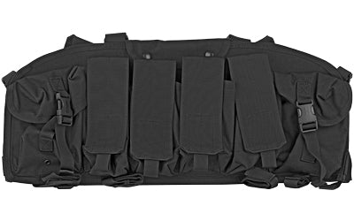 BLACKHAWK Commando Chest Harness with 4 Magazine Pouches, Black 55CO00BK