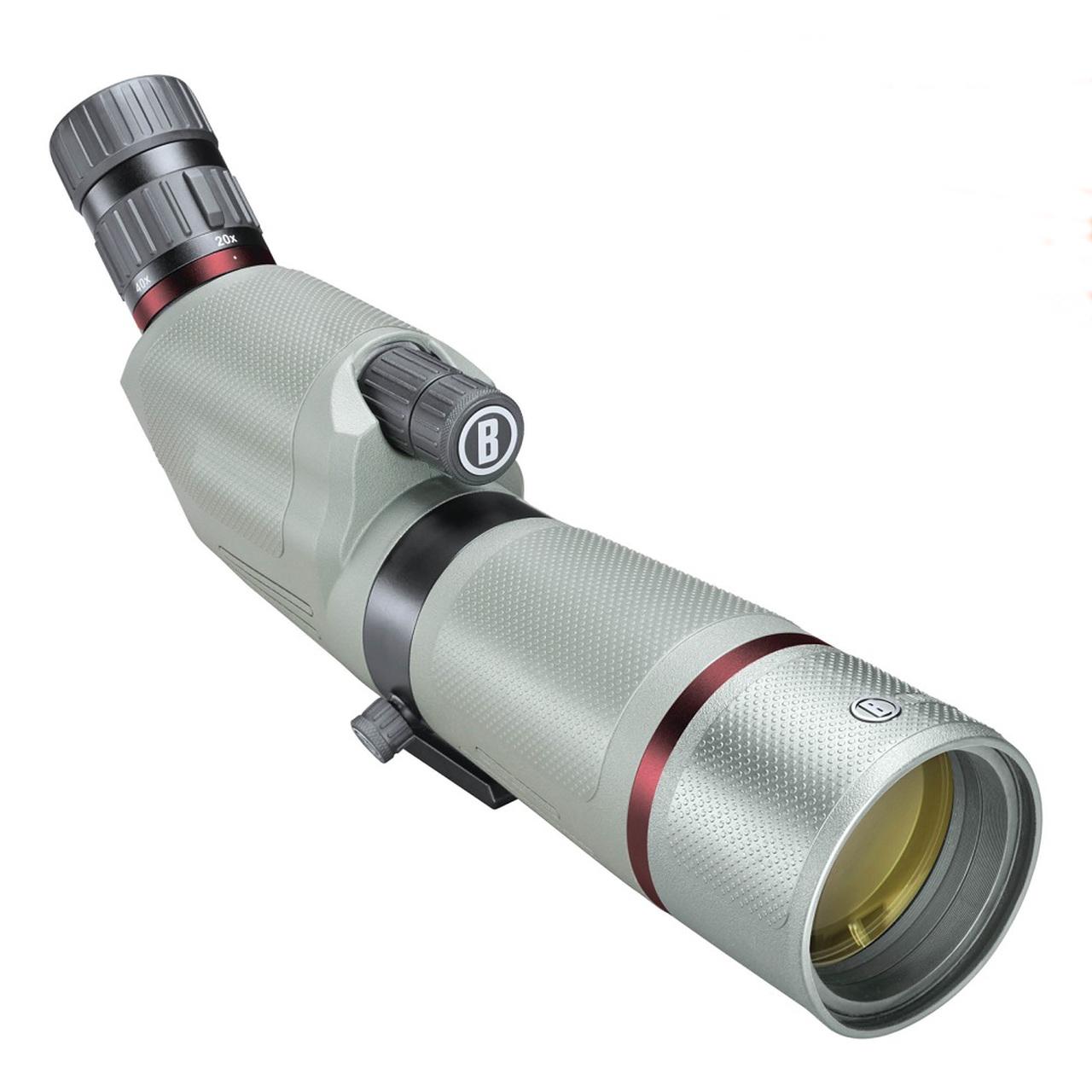 Bushnell Nitro Spotting Scope 20-60x65mm Gun Metal Gray Angled