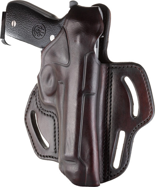 1791 Gunleather BHX Thumb Break OWB Belt Holster Multi-Fit RH 1911 5" With Rails Brown