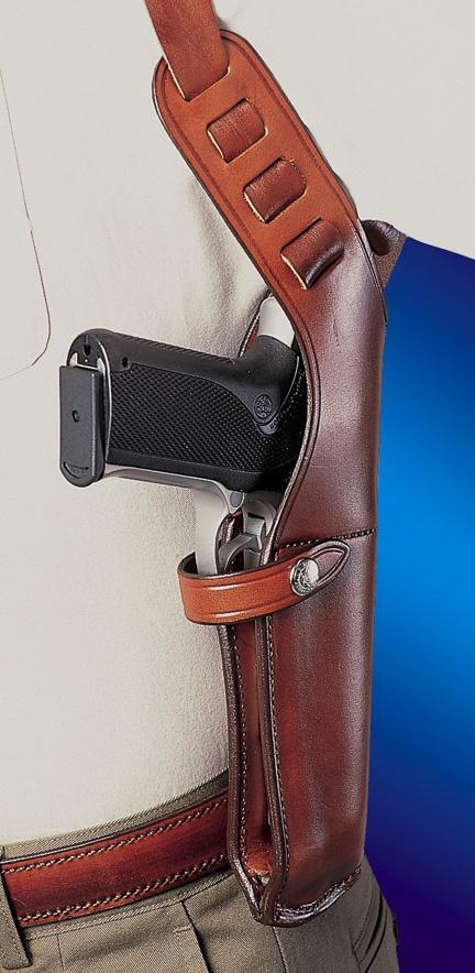 Bianchi Model X15 Shoulder Holster 6"-6.5" Right Hand Plain Tan Cross Draw