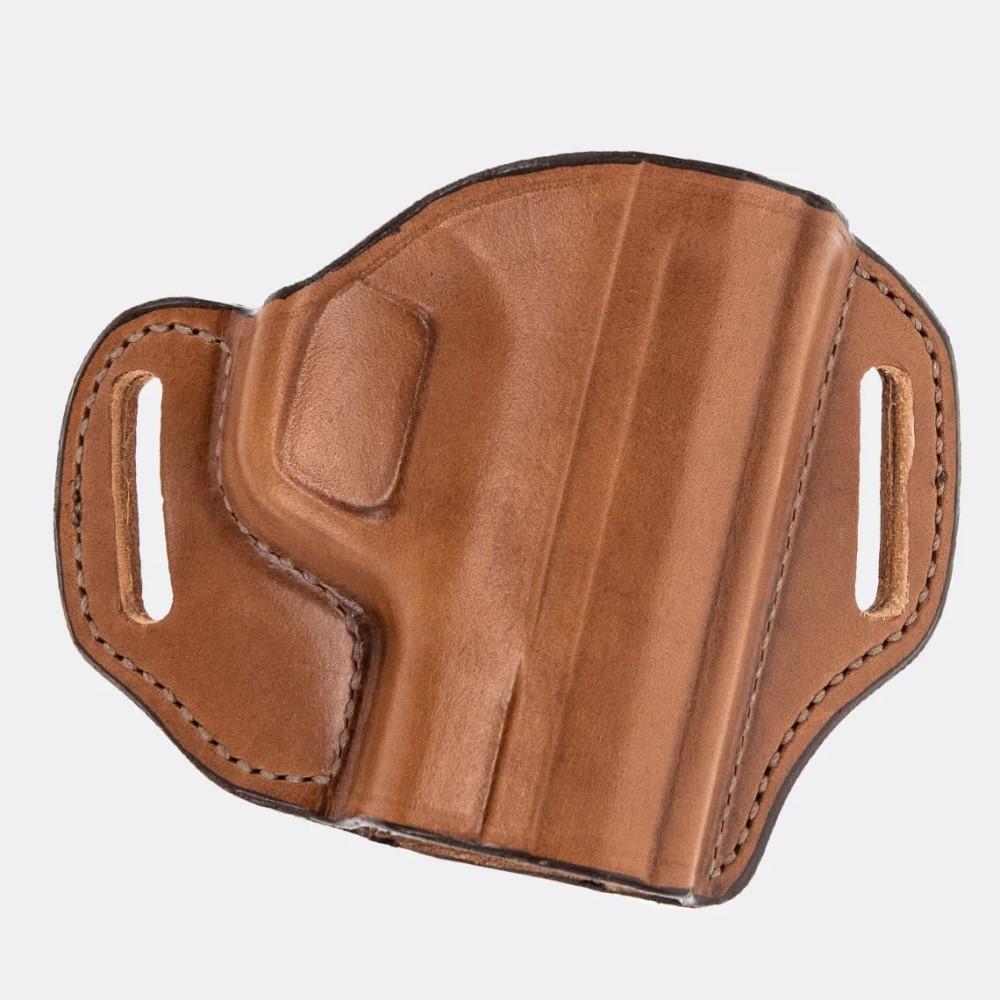 Bianchi Model 57 Remedy Leather Holster Size 9 Semi-Autos Small Revolvers Tan RH