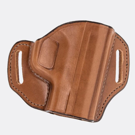 Bianchi Model 57 Remedy Leather Holster Size 9 Semi-Autos Small Revolvers Tan RH
