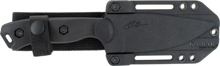 KA-BAR Becker BK18 Black Harpoon 4.5" Fixed Blade Knife with Celcon Sheath