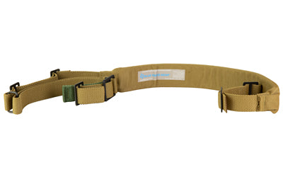 Blue Force Gear Vickers Combat Applications Padded 2-Point Sling, Metal Hardware, 54"-64", Coyote, 1.25" Webbing VCAS-200-OM-CB