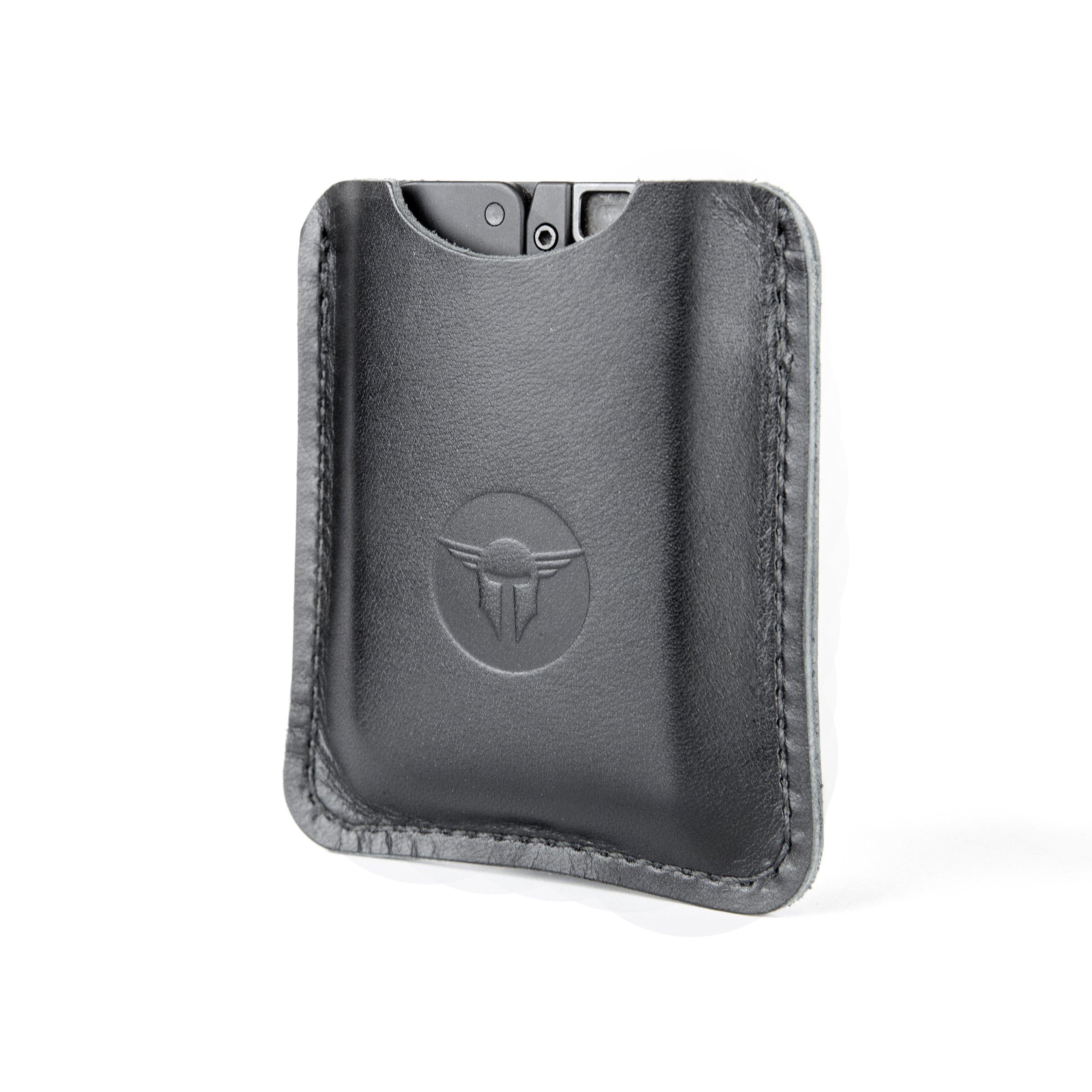 Life Card Leather Carry Sleeve Black