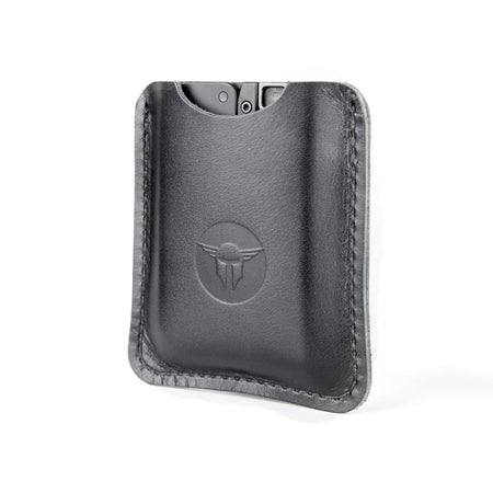 Life Card Leather Carry Sleeve Black