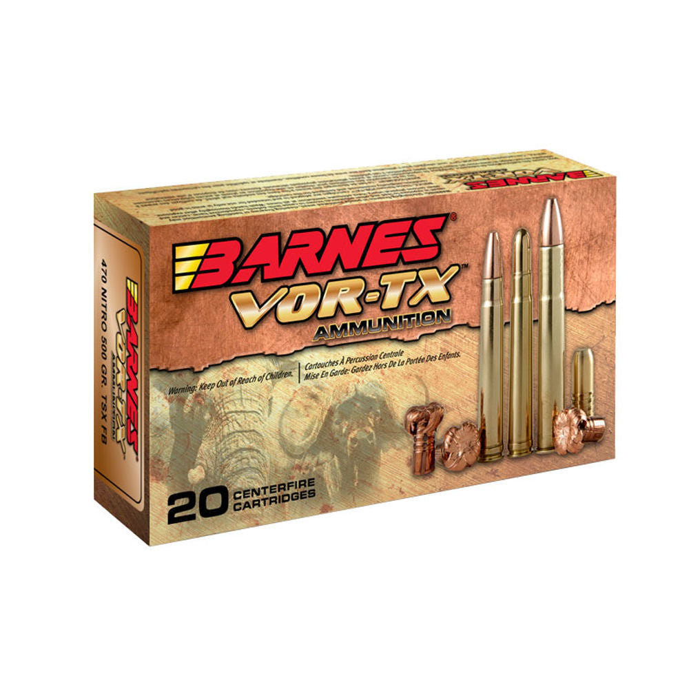 Barnes VOR-TX Safari .458 Lott 500 gr Solid ammo