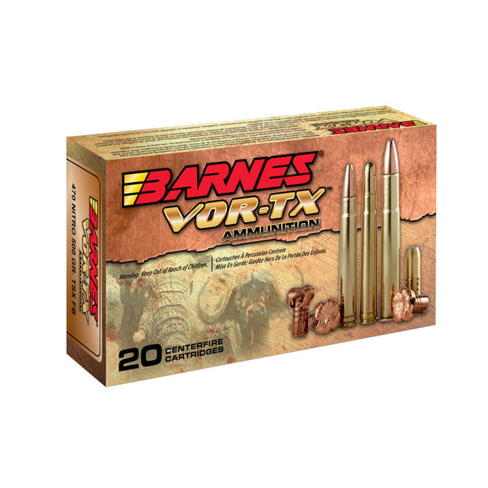 Barnes VOR-TX Safari .458 Lott 500 gr Solid ammo