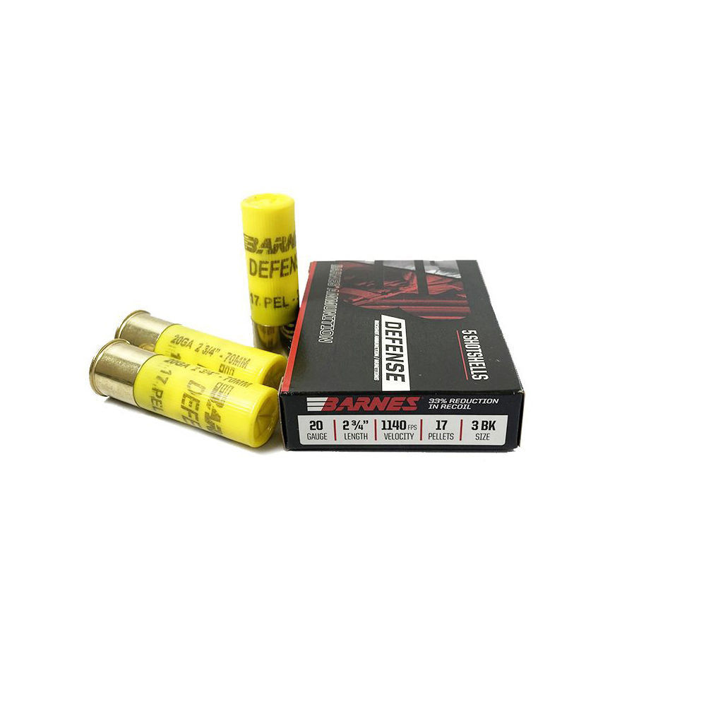 Barnes 32013 Defense Self Defense 20 Gauge 2.75"  3 Buck Shot 1140 fps