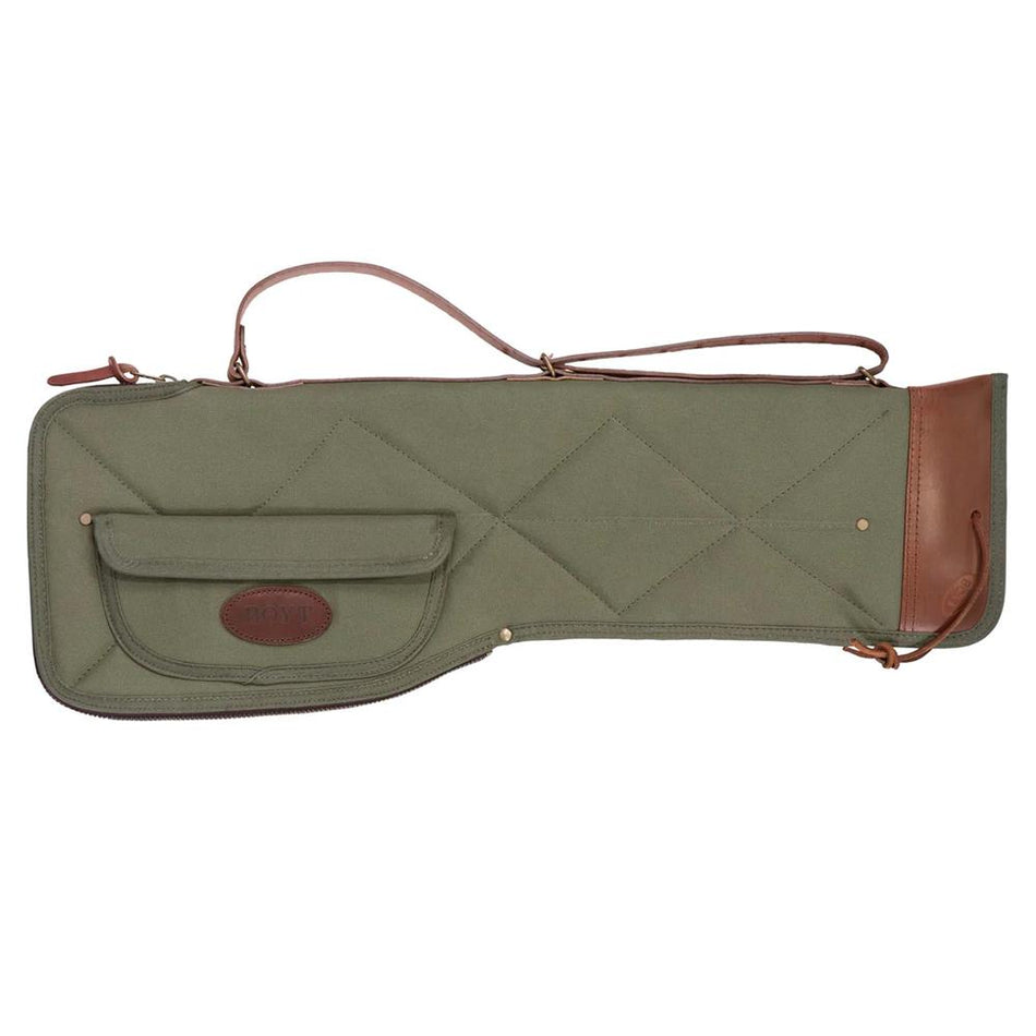 Boyt Signature Series Waxed Canvas Takedown Shotgun Case 30 Inch OD Green