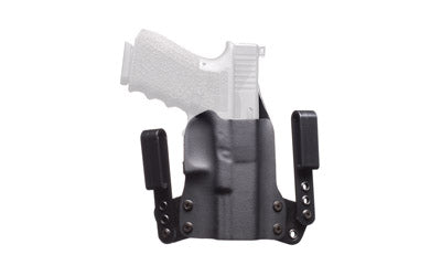 BlackPoint Tactical Mini Wing IWB Holster for Glock 19/23/32, Right Hand, Black Kydex, 15 Degree Cant, Tuckable 101871