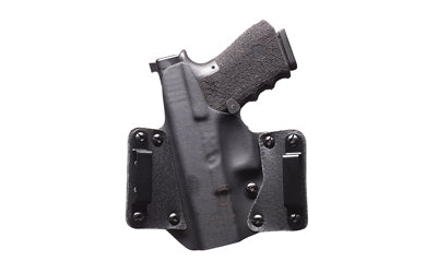 BlackPoint Tactical Leather Wing OWB Holster for Sig P365, Right Hand, Black Kydex & Leather, 1.75" Belt Loops, 15° Cant 105928