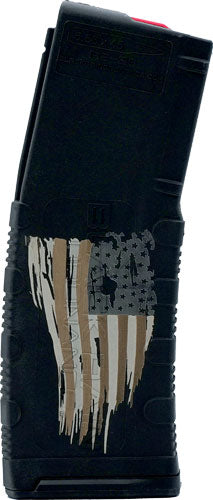 Black Rain AR15 5.56 30-Round Tattered Flag Etched Rifle Magazine