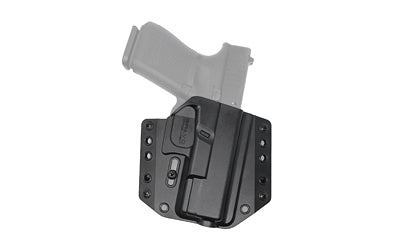 Bravo Concealment BCA OWB Holster for Glock 19/19X/23/32/45, Right Hand, Black Polymer, 1.5" Belt Loops BC10-1001