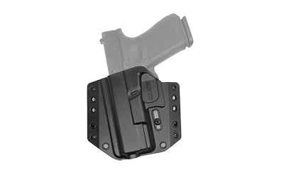 Bravo Concealment BCA OWB Holster, Glock 19/19X/23/32/45, Left Hand, Black Polymer, 1.5" Belt Loops