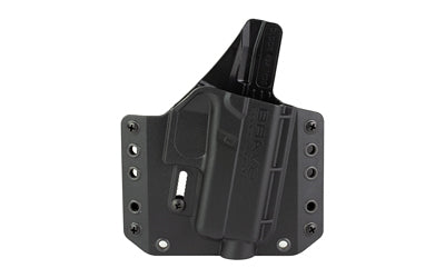 Bravo Concealment BCA OWB Holster for Glock 43/43X/43X MOS, Right Hand, Black Polymer BC10-1028