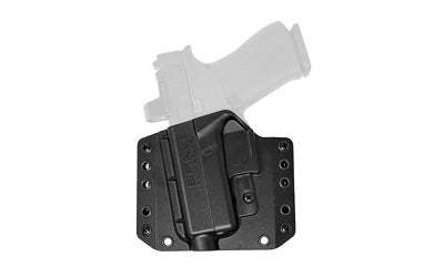 Bravo Concealment BCA OWB Holster, Glock 43/43X/43X MOS, Left Hand, Black Polymer, 1.5" Belt Loops