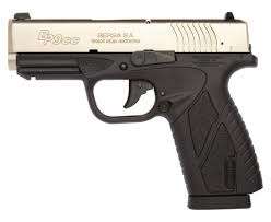 Bersa BP9DTCC BPCC Sub-Compact Frame 9mm Luger 8+1 3.30" Black Steel Barrel, Nickel Cerakote Serrated Steel Slide, Matte Black Polymer Frame w/Picatinny Rail