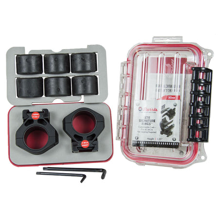Burris Steel XTR Signature Scope Ring Set with Pos-Align Offset Inserts 30mm 1.25 inch Height Matte