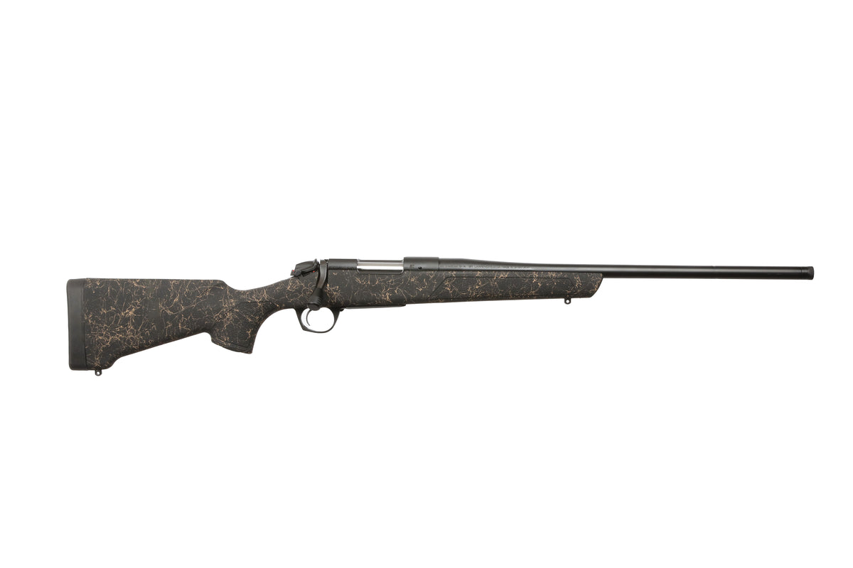 Bergara Rifles B14S901 B-14 Stoke 308 Win 4+1, 20" Graphite Black Cerakote #4.5 Contour Threaded Barrel, Graphite Black Cerakote Steel Receiver, Black Webbed Tan Fixed w/SoftTouch Synthetic Stock