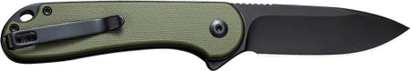 CIVIVI Elementum II Folding Knife 2.96" OD Green G10 Handle Black Blade Clam Pack