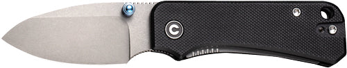 CIVIVI Baby Banter Folding Knife 2.34" Gray Stonewash Blade Black G10 Handle