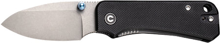 CIVIVI Baby Banter Folding Knife 2.34" Gray Stonewash Blade Black G10 Handle