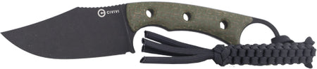 CIVIVI Midwatch Folding Knife 3.39" Green Micarta Handle Black Stonewash Blade