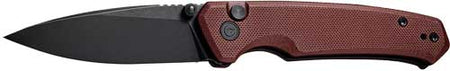 CIVIVI Altus Folding Knife 2.97" Black Stonewash Blade Burgundy G10 Handle