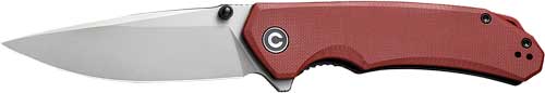 CIVIVI Brazen Folding Knife 3.46" Stonewashed Blade Burgundy G10 Handle