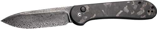 CIVIVI Elementum Folding Knife 3.47" Black Stonewash Blade Marble Carbon Fiber Handle