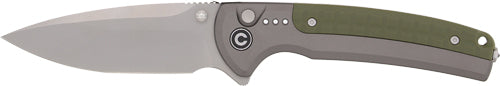 CIVIVI Sentinel Strike II Folding Knife 3.7" Gray Aluminum Handle Stonewash Blade