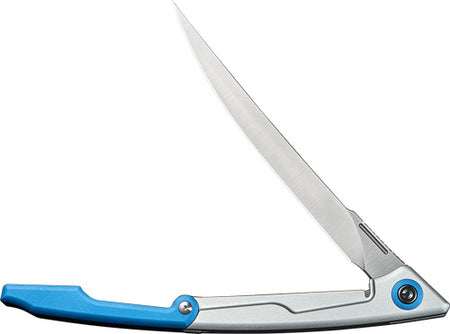 CIVIVI Shawka 5.81" Silver/Blue Folding Fillet Knife
