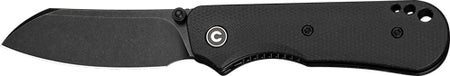 CIVIVI Crabby Folding Knife 2.7" Black Stonewash Blade Black Canvas Micarta Handle