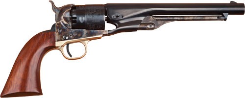 Cimarron 1860 Army .44 Cal Black Powder Revolver 8" Blued Fluted Cylinder Case Hardened Frame Walnut Grip 6 Shot