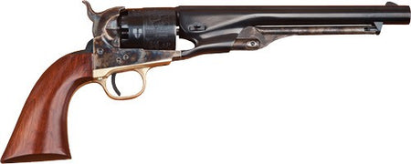 Cimarron 1860 Army Civilian .44 Cal Black Powder Revolver 8" Barrel Blued Walnut Grip 6 Shot
