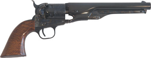Cimarron 1861 Navy Cut for Stock .36 Cal Black Powder Revolver 7.5" Military Style Walnut 6 Shot