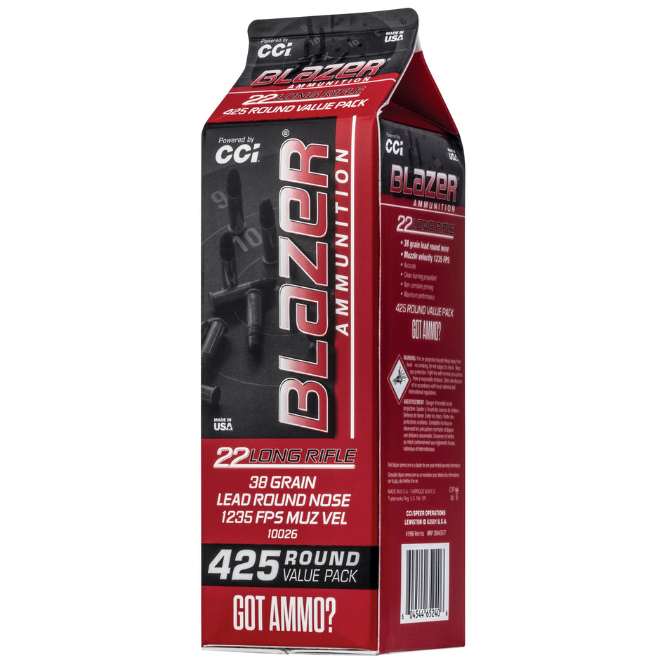 CCI Blazer .22 Long Rifle 38 gr Solid ammo