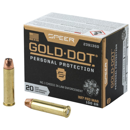 Speer 23913GD Gold Dot Personal Protection Hollow Point HP 100 Grain .327 Federal Mag