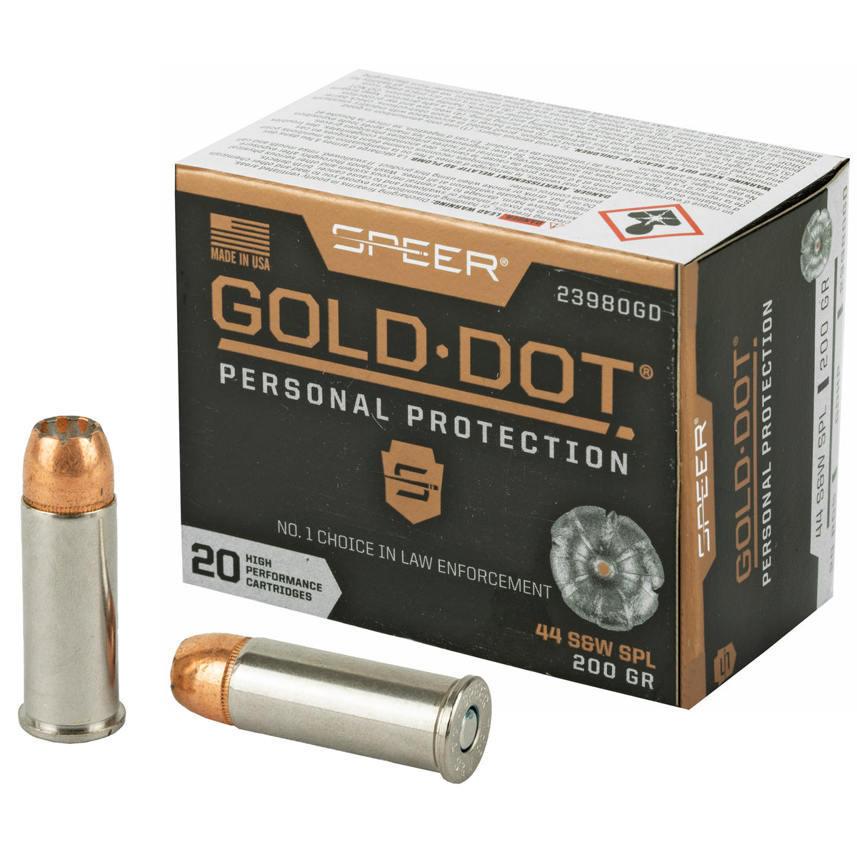Speer Gold Dot Personal Protection .44 S&W Special 200 gr BHP ammo