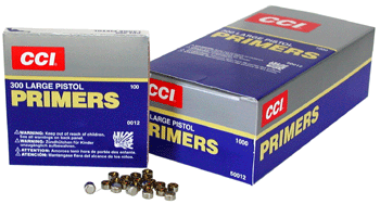 CCI PRIMERS 300 LARGE PISTOL 5000 PACK CASE
