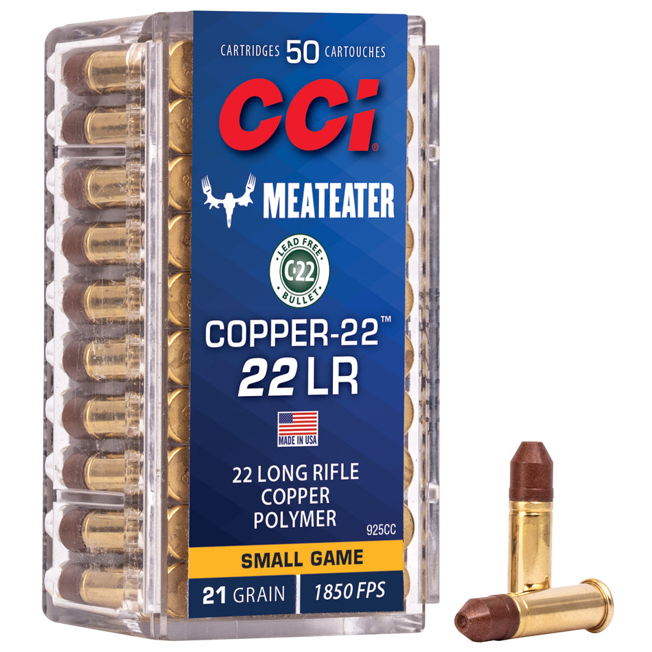 CCI Copper-22 .22 Long Rifle 21 gr CSHP ammo